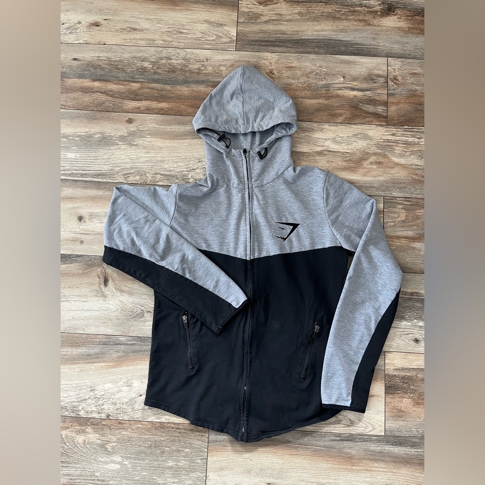 EUC Men’s Gymshark Zip-Up Hoodie. Size L.